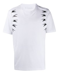 Neil Barrett Thunder Bolt Print T Shirt