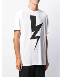 Neil Barrett Thunderbolt Print T Shirt