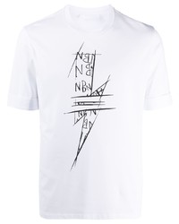 Neil Barrett Thunderbolt Print T Shirt