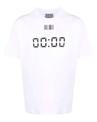 VTMNTS Time Barcode Print T Shirt
