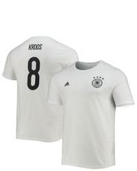 adidas Toni Kroos White Germany National Team Amplifier Name Number T Shirt