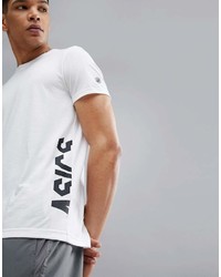 Asics Training Essential Logo Training T Shirt In White 155235 0014