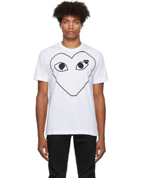 Comme Des Garcons Play Two Heart T Shirt
