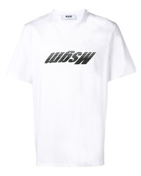 MSGM Upside Down Logo T Shirt