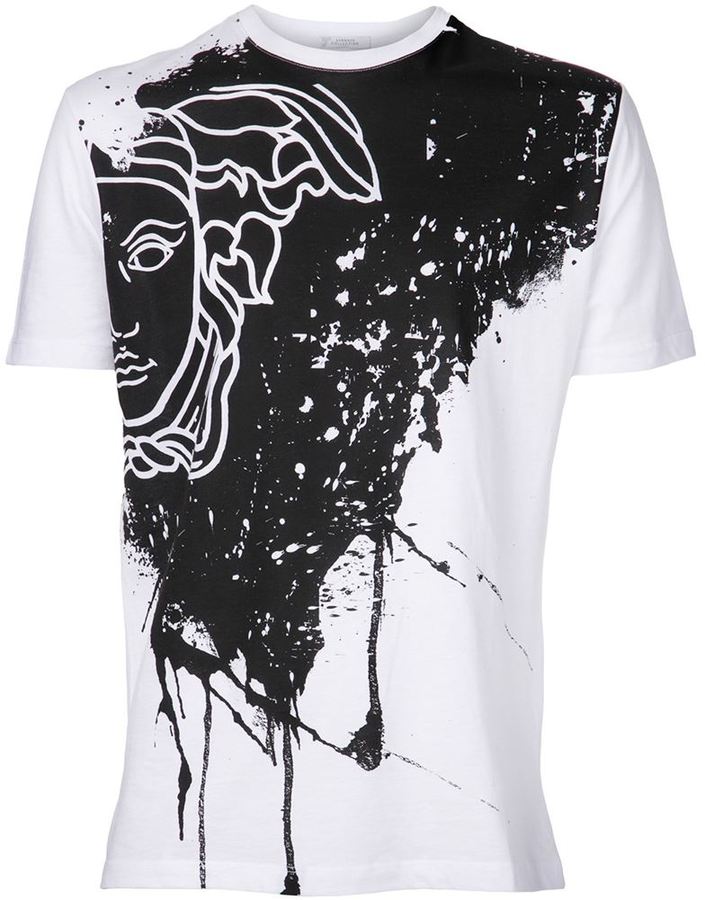 versace collection t shirt white