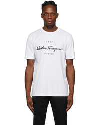 Salvatore Ferragamo White 1927 Logo T Shirt