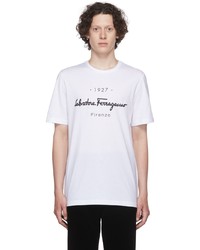 Salvatore Ferragamo White 1927 Signature T Shirt