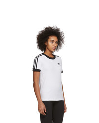 adidas Originals White 3 Stripes T Shirt