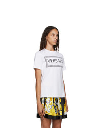 Versace White 90s Logo T Shirt