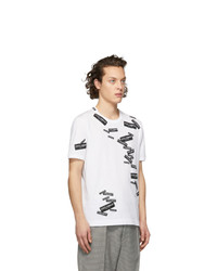 Dolce and Gabbana White All Over Logo T Shirt