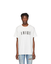 Amiri White And Black Logo Core T Shirt