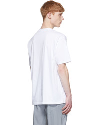 032c White Barcode Glitch T Shirt
