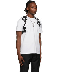 Alexander McQueen White Black Graphic T Shirt