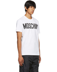 Moschino White Black Logo T Shirt