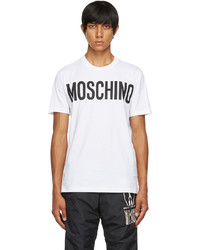 Moschino White Black Logo T Shirt
