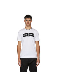 Dolce and Gabbana White Box Logo T Shirt