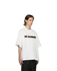 Jil Sander White Boxy Logo T Shirt