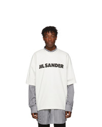 Jil Sander White Boxy Logo T Shirt