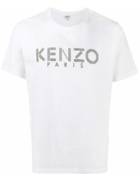 Kenzo White Classic Logo Print T Shirt