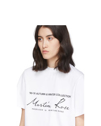 Martine Rose White Classic T Shirt