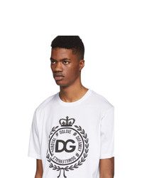 Dolce and Gabbana White Coin T Shirt