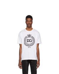 Dolce and Gabbana White Coin T Shirt