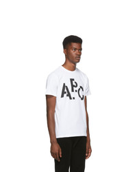 A.P.C. White Decale T Shirt