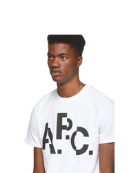A.P.C. White Decale T Shirt