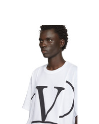 Valentino White Deconstructed Vlogo T Shirt