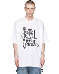 Vetements White Devil Does Wear T Shirt