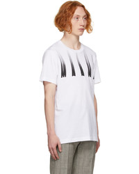 Marni White Distorted Logo T Shirt