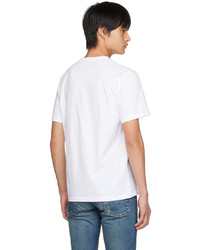 MAISON KITSUNÉ White Dressed Fox Print Easy T Shirt