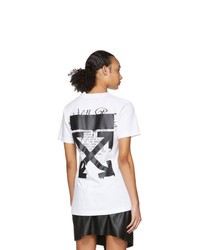 Off-White White Dripping Arrows T Shirt