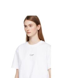Acne Studios White Edie Stamp T Shirt