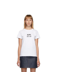 A.P.C. White Eliza T Shirt