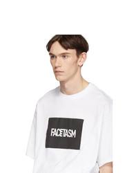 Vier White Facetasm Edition Box Logo T Shirt