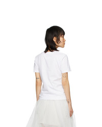 MM6 MAISON MARGIELA White Fitted T Shirt