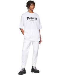 Alexander McQueen White Graffiti T Shirt