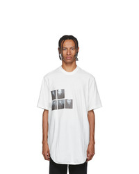 Julius White Graphic Drop Tail T Shirt