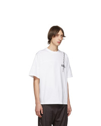 Kiko Kostadinov White Graphic Embroidery T Shirt