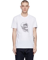 Alexander McQueen White Hamlet Skull T Shirt