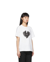 Saint Laurent White Heart T Shirt