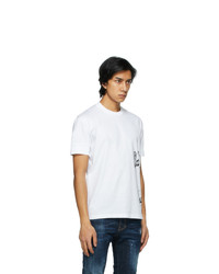 DSQUARED2 White Ibrahimovic Edition Text T Shirt