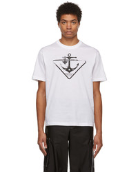 Prada White Jersey Anchor T Shirt
