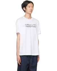 Versace White La Greca T Shirt