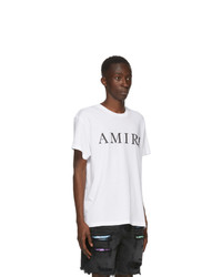 Amiri White Large Logo T Shirt