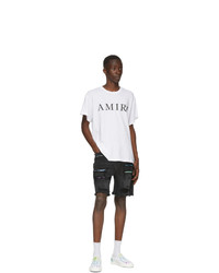 Amiri White Large Logo T Shirt