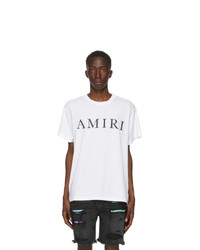 Amiri White Large Logo T Shirt