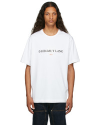 Helmut Lang White Layer Logo T Shirt