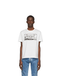 Versace White License Plate T Shirt